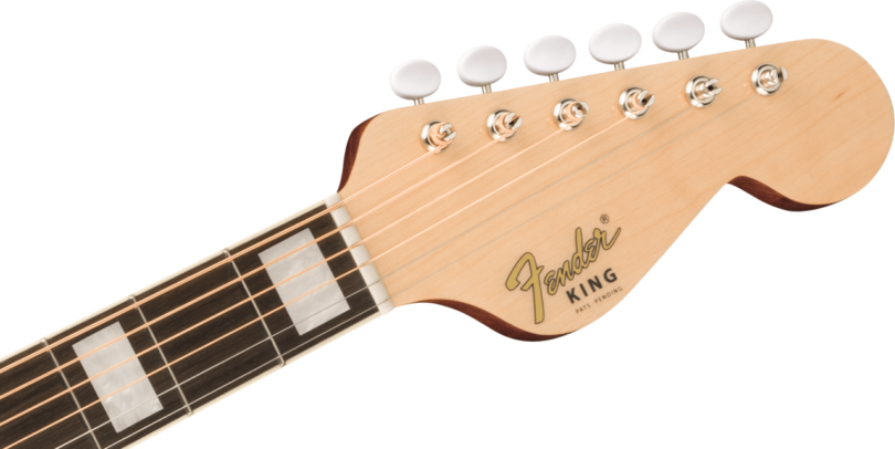 Fender California Vintage King with Case, Gold Pickguard, Aged Natural – Bild 6