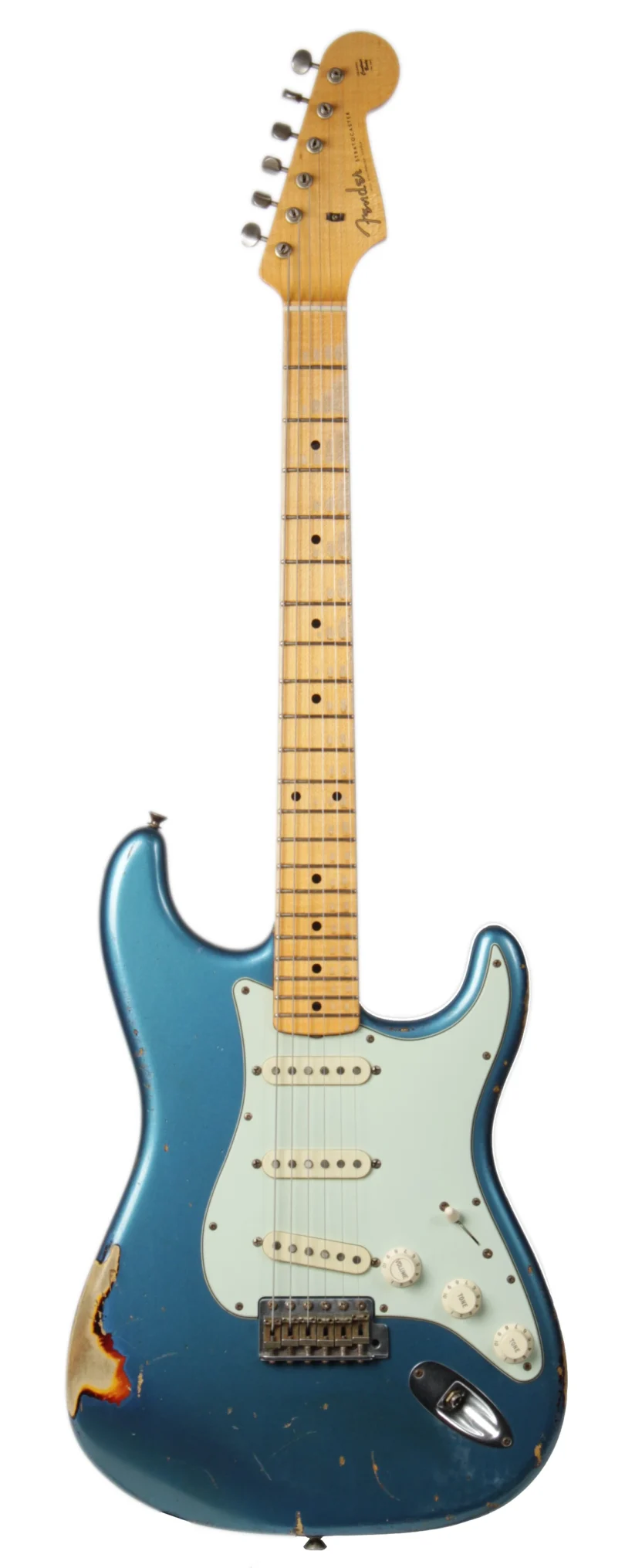 Fender Custom Shop Paul Waller Masterbuilt Stratocaster 1960 Lake Placid Blue over 3 Tone Sunburst