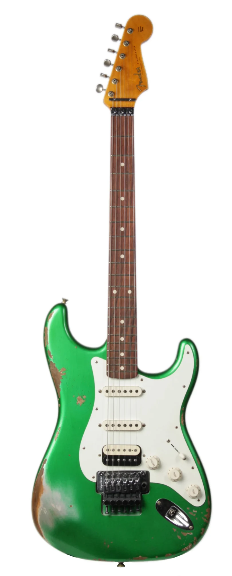 Fender Custom Shop Stratocaster 1960 Heavy Relic HSS Floyd Rose Lime Green (mint condition)