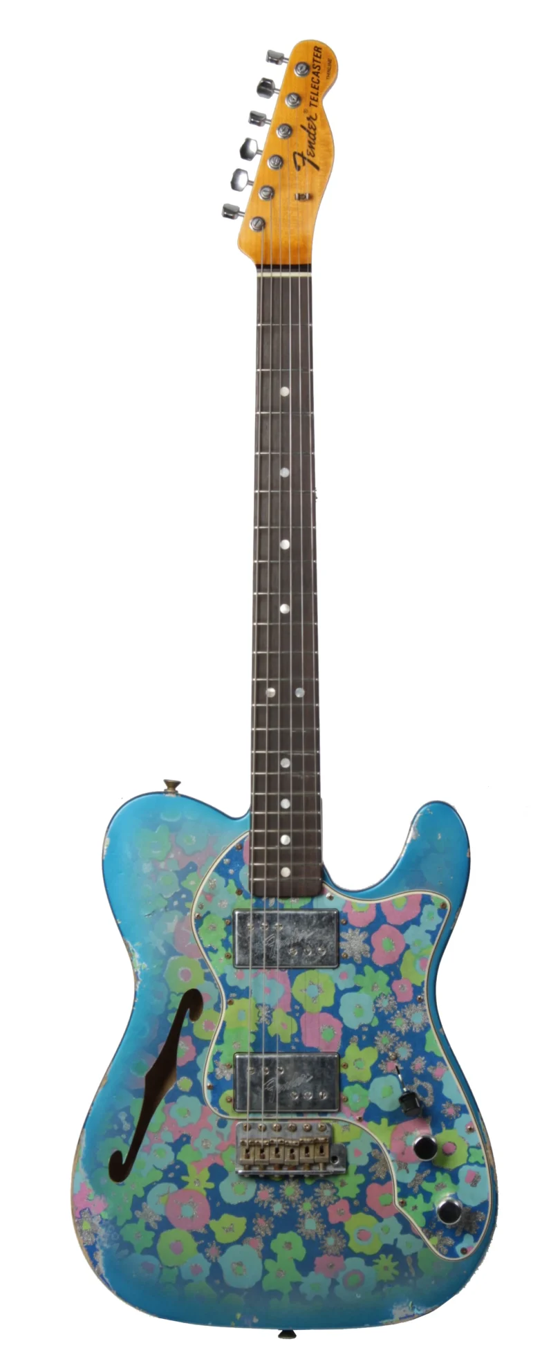 Fender Custom Shop Telecaster 1972 Thinline Ltd. Blue Flower Relic (near mint condition)