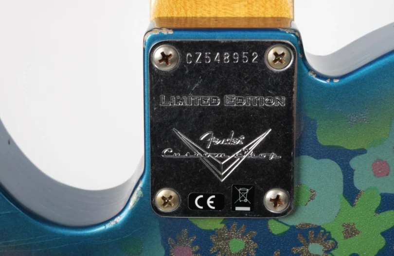 Fender Custom Shop Telecaster 1972 Thinline Ltd. Blue Flower Relic (near mint condition) – Bild 14