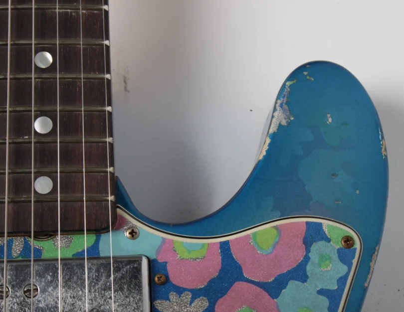 Fender Custom Shop Telecaster 1972 Thinline Ltd. Blue Flower Relic (near mint condition) – Bild 6