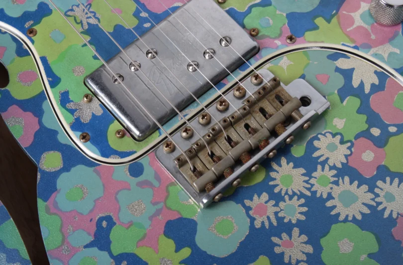 Fender Custom Shop Telecaster 1972 Thinline Ltd. Blue Flower Relic (near mint condition) – Bild 9
