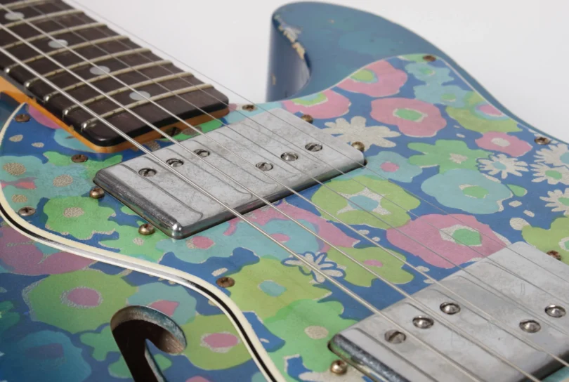 Fender Custom Shop Telecaster 1972 Thinline Ltd. Blue Flower Relic (near mint condition) – Bild 7