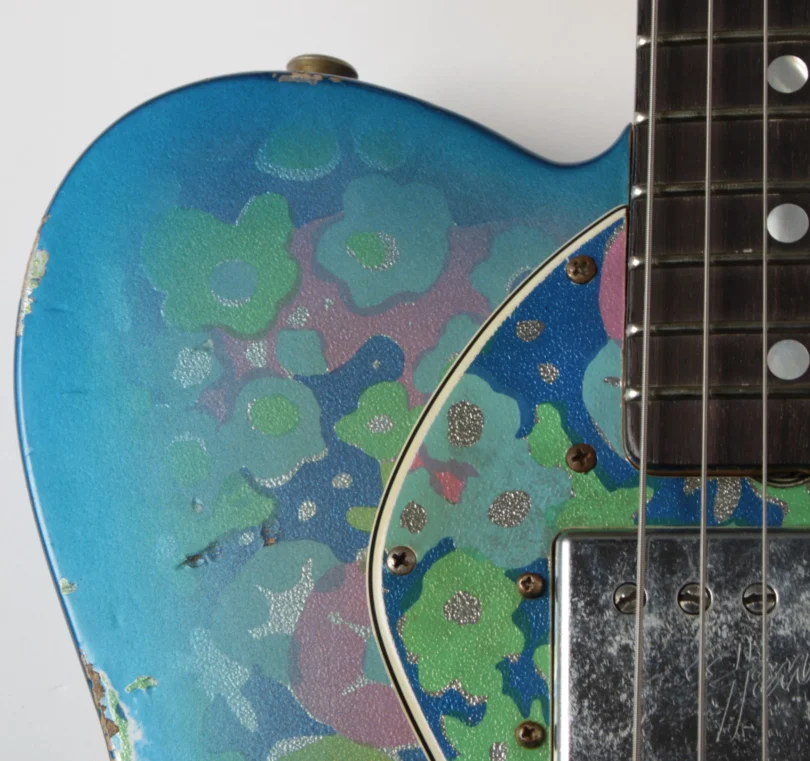 Fender Custom Shop Telecaster 1972 Thinline Ltd. Blue Flower Relic (near mint condition) – Bild 5