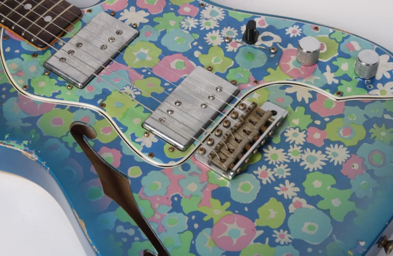 Fender Custom Shop Telecaster 1972 Thinline Ltd. Blue Flower Relic (near mint condition) – Bild 13