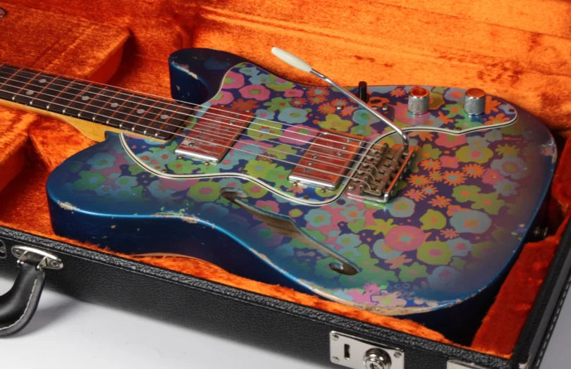 Fender Custom Shop Telecaster 1972 Thinline Ltd. Blue Flower Relic (near mint condition) – Bild 30