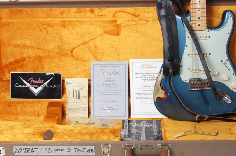 Fender Custom Shop Paul Waller Masterbuilt Stratocaster 1960 Lake Placid Blue over 3 Tone Sunburst, – Bild 22