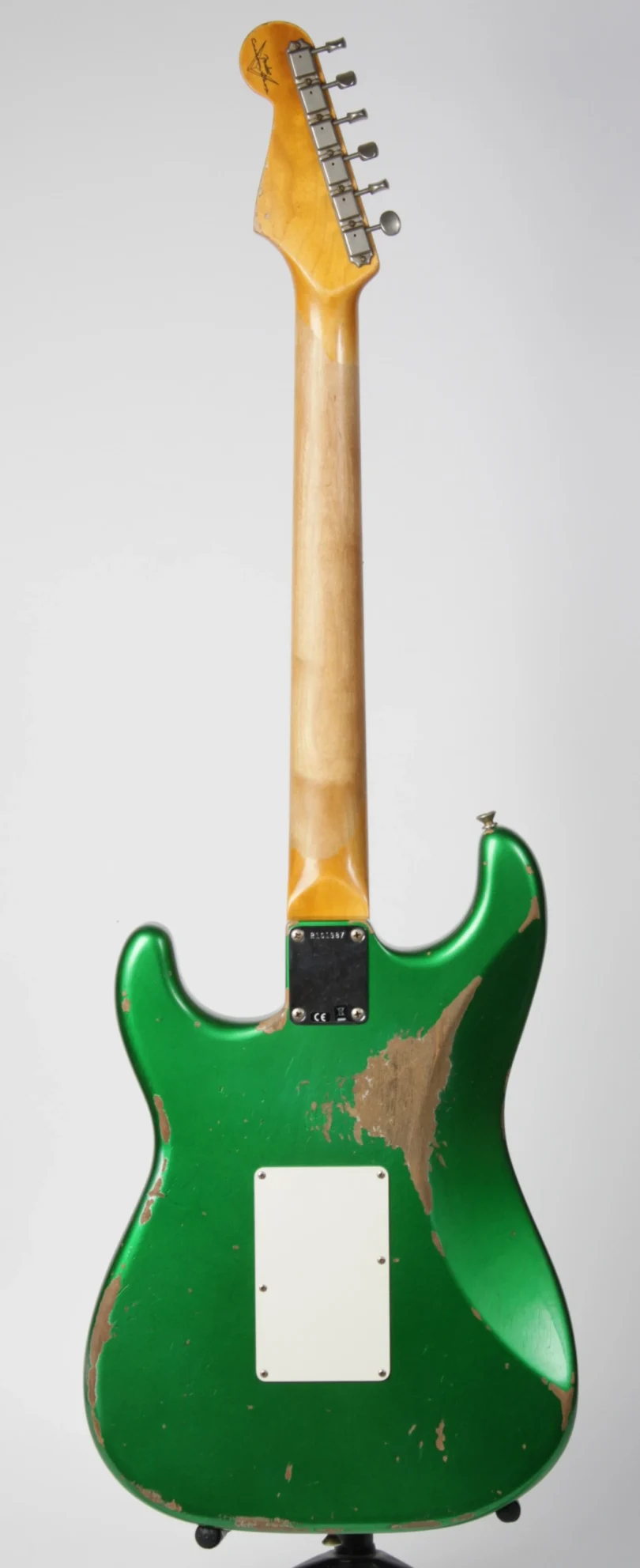 Fender Custom Shop Stratocaster 1960 Heavy Relic HSS Floyd Rose Lime Green (mint condition) – Bild 4