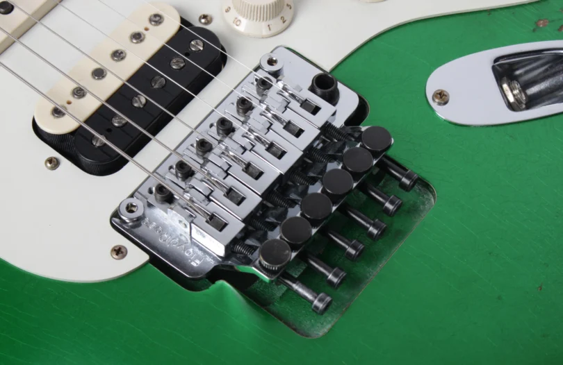 Fender Custom Shop Stratocaster 1960 Heavy Relic HSS Floyd Rose Lime Green (mint condition) – Bild 9