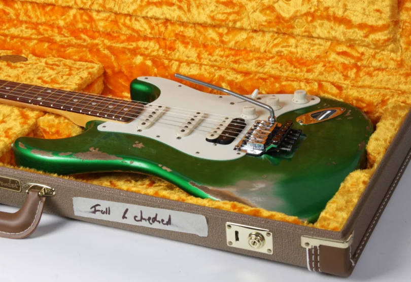 Fender Custom Shop Stratocaster 1960 Heavy Relic HSS Floyd Rose Lime Green (mint condition) – Bild 23