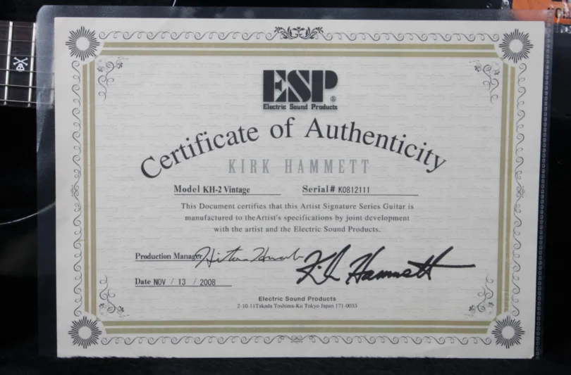 ESP KH-2 Vintage Distressed Black Kirk Hammett 2008 (second hand) – Bild 22